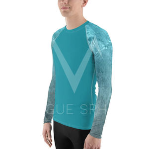 Rash Guard Haute Qualité Logo Personnalisé Impression Poids Léger Rash Guard pour Hommes Logo Personnalisé Hommes Extérieur Manches Longues - Product Image 5