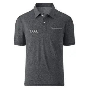 Polos de algodón de alta calidad con logotipo bordado personalizado de talla grande para hombre, ropa deportiva informal, Polos, Camisetas para el hogar, camiseta Polo para hombre - Product Image 1