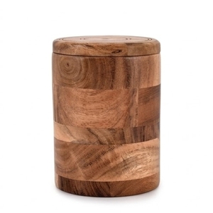 La caja de galletas de madera hecha a mano es un elegante contenedor de almacenamiento diseñado para galletas, dulces, frutas secas y bocadillos. - Product Image 1