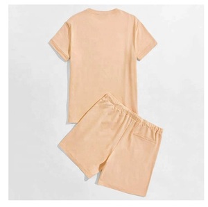 Conjunto de 2 piezas de algodón con logotipo personalizado para hombre, conjunto de 2 piezas con Etiqueta Privada, para verano - Product Image 4