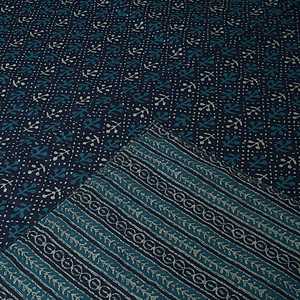 Lit double en coton 240 TC à imprimé floral bleu marine Couette Dohar SHKR1017 - Product Image 4