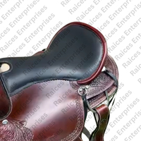 Selle d'équitation anglaise de style western à siège gauchère, best-seller, en cuir véritable sculpté à la main du Pakistan, réutilisable