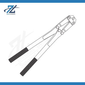 Pince coupante manuelle en acier inoxydable avec bord en carbure de tungstène pour fils de Kirschner 4 mm, 380 mm de long, usage médical et chirurgical - Product Image 2