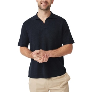 เสื้อโปโลสำหรับผู้ชายสวมใส่สบายมากผ้าคอตตอน100% แห้งเร็วระบายอากาศได้ดีดีไซน์เสื้อกีฬาแขนสั้น - Product Image 5