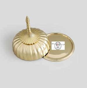 Hot Selling Brass Tabletop Serving Bowl Dry Fruit Storage Box for Home Wedding Restaurant Ramadan <b>Party</b> Tableware <b>Decorations</b> - Product Image 4