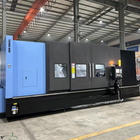 Tour à métaux TCK800 à vente chaude, tour CNC ultra-résistant avec compensation thermique de fonctionnement continu 72H