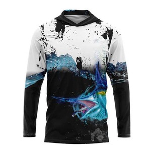 Camisa de Pesca de Manga Larga para Hombre, Impresión por Sublimación, Protección Solar UPF 50 Anti-UV, Top Deportivo para Exteriores - Product Image 4