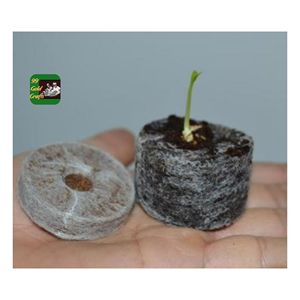 แผ่นใยมะพร้าวธรรมชาติแผ่นดิสก์พรุโคโค่เป็นมิตรต่อสิ่งแวดล้อมสำหรับปลูกพืชในสถานรับเลี้ยงเด็กและการเติบโตแบบไฮโดรโปนิกส์ - Product Image 1