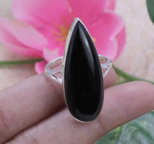 925 Sterling <b>Silver</b> Solid <b>Spinner</b> Black Onyx Handmade Gemstone Boho Style Natural <b>Ring</b> 925 Sterling <b>Silver</b> <b>Ring</b> Stamped Jewelry - Product Image 4