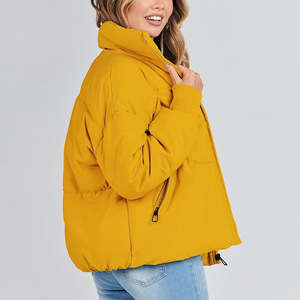 Chaqueta acolchada de invierno de nuevo diseño para mujer, ropa de mujer con cremallera personalizada, chaquetas acolchadas transpirables para mujer - Product Image 2