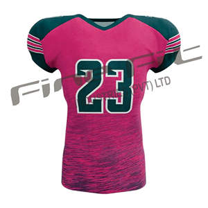 Chemises de sport pour jeunes unisexes, maillots de football américain respirants à impression professionnelle, uniformes athlétiques courts en polyester uni - Product Image 2