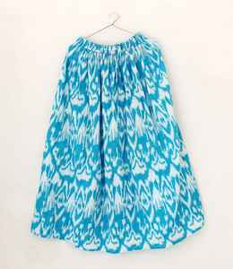 Women's Cotton Print Boho Maxi Skirt Handmade Blo Print Summer <b>Beach</b> Tiered Skirt Plus Size Casual <b>Tennis</b> Wear Natural Waistline - Product Image 3