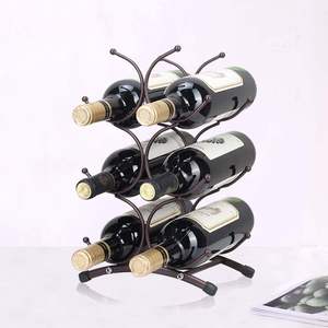 Support à bouteilles de vin personnalisable, porte-bouteilles décoratif, accessoires de bar en gros, porte-bouteilles de vin - Product Image 5