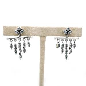 Pendientes de Plata de Ley 925 con circonita natural y piedras preciosas CZ, joyería hecha a mano, Material dorado, regalo perfecto para ella - Product Image 1