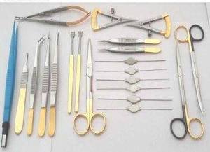 Juego de blefaroplastia 2024, instrumentos de cirugía de párpados, operación de cirugía, juego de instrumentos quirúrgicos, pinzas de alta calidad - Product Image 6