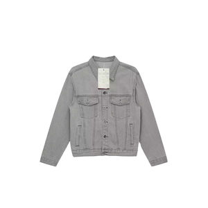 Chaqueta vaquera de piel acogedora de moda para mujer 2025 con detalles rasgados desgastados adornos de encaje de cristal para Otoño Invierno - Product Image 1