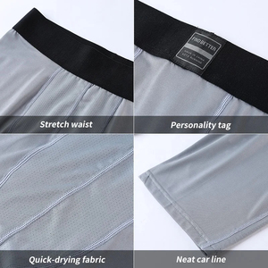 Shorts de compression athlétiques pour hommes à séchage rapide, respirants, anti-humidité, avec poches latérales, en polyester et élasthanne, pour la course à pied, la gym et le fitness - Product Image 6