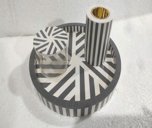 ชุดกระถางธูปมุกฝังมุกแม่สั่งขนาดได้ชุดเครื่องหอมที่ใช้ทำจากเรซินถาดเสิร์ฟทำจากยางอาหรับ mubkhar Mop bakhoor โดย FSI - Product Image 3