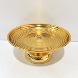 Luxury Gold 2 Tier Serving Stand | Metal Cupcake Pastry Display Tower | Decorative Dessert Cake Plate <b>Tray</b> for Wedding Party - Product Image 6