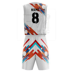 Best Selling Personalized <b>Men's</b> Adult Basketball Uniform Set 100% Polyester Breathable Printed Custom Logo <b>Patches</b> Sublimation - Product Image 3