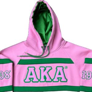 เสื้อฮู้ดดี้ยูนิเซ็กซ์ผ้าฝ้ายสีชมพู, ใหม่คอตตอนถักโลโก้มหาวิทยาลัยพี่น้องกันหดลายขนาดพลัสไซส์ - Product Image 5