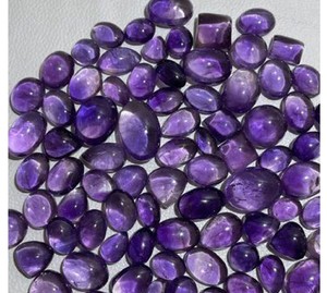 Piedra preciosa suelta de amatista púrpura de alta calidad, Ágata Natural con forma de luna de corte ovalado de 3mm - Product Image 3