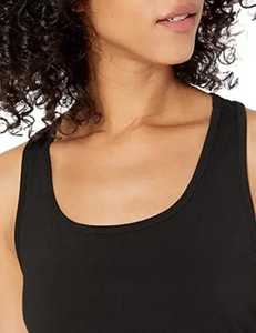 Vente de gros 2025 Débardeur camisole coupe ajustée de couleur unie pour femmes, hauts courts avec logo sur le devant - Product Image 4