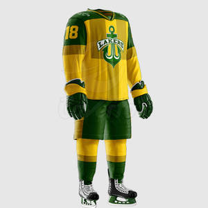 Maillot de hockey sur glace en sergé brodé et personnalisé OEM pour adultes Vêtements de sport personnalisés à la mode avec nom d'équipe - Product Image 3