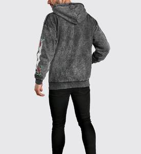 Sweats à capuche pour hommes personnalisés, 100% coton, streetwear, sweat à capuche thermique surdimensionné, vintage, poids lourd, 500 g/m², sweats à capuche délavés à l'acide pour homme - Product Image 5