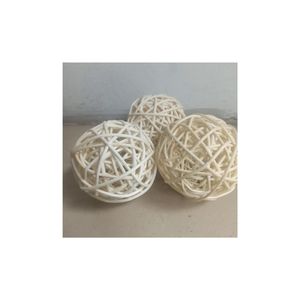 Bola de mimbre redonda de Navidad hecha a mano, varias formas y tamaños, artesanías de mimbre hechas en Vietnam, venta al por mayor disponible - Product Image 5