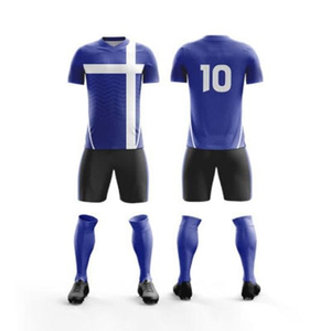 Kit de uniforme de fútbol OEM ODM con nombre personalizado, tela de alto rendimiento, ropa deportiva ligera de secado rápido personalizada para clubes, escuelas, ligas - Product Image 2