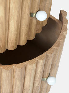 โต๊ะข้างเตียงลิ้นชักทำจากไม้ธรรมชาติโต๊ะข้างเตียงแบบทันสมัย - Product Image 4