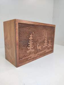 Rosewood <b>Urn</b> For Human Ashes <b>Large</b> Wooden cremation For Pet Dog Ashes Keepsake <b>urn</b> For Ashes Personalized - Product Image 3