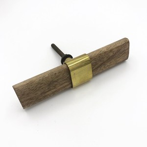 Rectangle and wooden knob pull cabinet drawer for home dresser door cabinet furniture decorative <b>kitchen</b> wardrobe handle knobs - Product Image 4