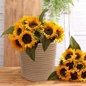 Panier en macramé mural pour le rangement des fleurs, l'affichage suspendu, les fruits ou les herbes de cuisine et les cadeaux pour la maison, vente en gros en provenance d'Inde - Product Image 5