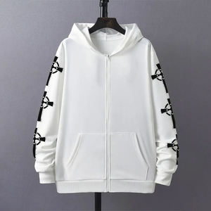 สเวตเชิ้ตมีฮู้ดแบบมีซิปสำหรับผู้ชายสไตล์สตรีท - Product Image 1