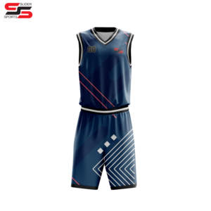 Nuevos diseños Sublimación Malla Jersey Baloncesto Transpirable Hombres Uniforme de baloncesto para todo el cuerpo - Product Image 3