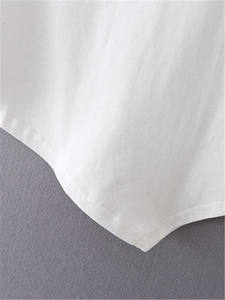 Camiseta de verano para mujer, Camiseta holgada informal con cuello redondo, camiseta de manga corta con tu logo, venta al por mayor - Product Image 4