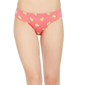 กางเกงผ้าฝ้าย100% พิมพ์ลายกราฟิกกางเกงในสตรีเอวต่ำดีไซน์ตามสั่งผลิตจากบังคลาเทศ - Product Image 4