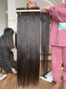 Lot de 4-5 cheveux longs Remy, toutes textures, fermeture/frontale pour tête complète, style vague naturelle, pas cher! - Product Image 2