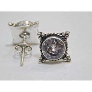 Pendiente de Plata de Ley 925 de circón natural, joyería Vintage hecha a mano, piedras preciosas para niñas y mujeres, artículo de regalo - Product Image 3