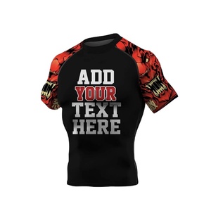 Camiseta Deportiva de Compresión de Manga Corta para Hombre, Protección UV de Secado Rápido para Entrenamiento en Gimnasio, Running y MMA - Product Image 2