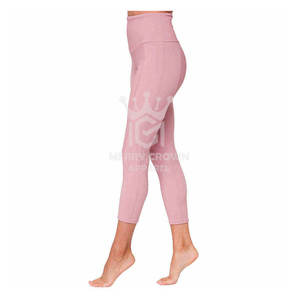 Vêtements de fitness nouveauté femmes Sublimation Leggings taille élastique Durable avec votre propre Logo extérieur Sublimation Yoga Leggings - Product Image 2