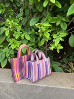 Sacs de courses écologiques réutilisables en PP tissé avec fermeture éclair, poignées en sangle, recyclables, impression offset, couleur personnalisée, soie