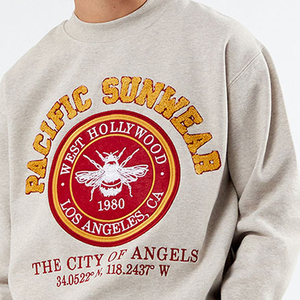 Prix de vente chaud hiver hommes coupe régulière tenue décontracté 100% coton imperméable respirant pull sweats avec conception de poche - Product Image 5