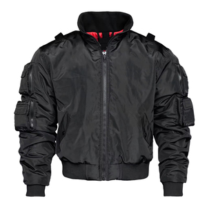 แจ็คเก็ตแฟชั่นฤดูหนาวสไตล์ไซเบอร์พังก์ผ้าแคนวาสสั่งทำขายส่งสำหรับผู้ชาย ระบายอากาศได้ดี สีดำ มีฮู้ด กันน้ำ สตรีทแวร์ แจ็คเก็ตกันลม - Product Image 5