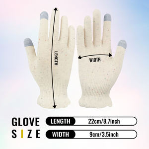 Rahat pamuk nokta iplik güzellik eldiven masaj Spa için dokunmatik ekran ellerinizi pürüzsüz - Product Image 3