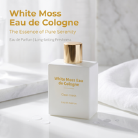 Eau de Cologne White Moss, parfum unisexe de créateur, senteur naturelle légère pour les affaires et les rendez-vous