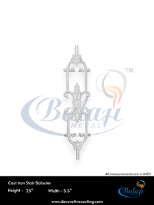 Barandilla de Hierro Clásica Moderna al por Mayor, Galvanizada, sin Marco, para Balcón, Porche, Escalera, Posición 1, 3 Pies de Altura, 2,5 kg, OEM a Granel - Product Image 4