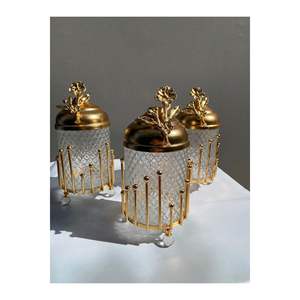 ÇUBUK Modèle Cristal de luxe CAM KAVANOZ Collection Bouteilles et bocaux de stockage haut de gamme - Product Image 1